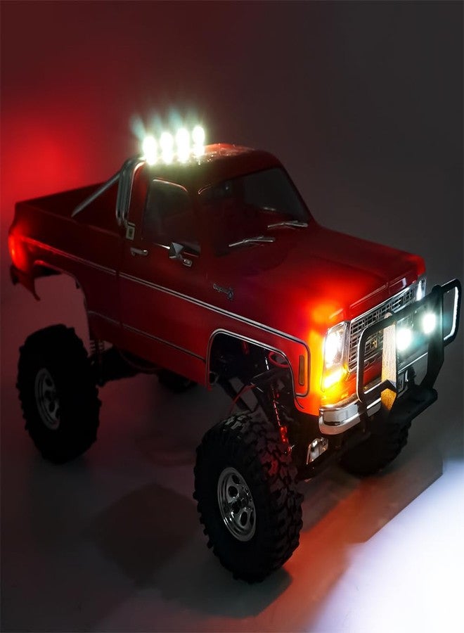 طقم إضاءة LED أمامي وخلفي من زوليكار RC، طقم مصابيح أمامية وخلفية لسيارة TRX4M K10، ترقيات، ملحقات سيارة زاحفة تعمل بالتحكم عن بعد بمقياس 1/18 - Image 4